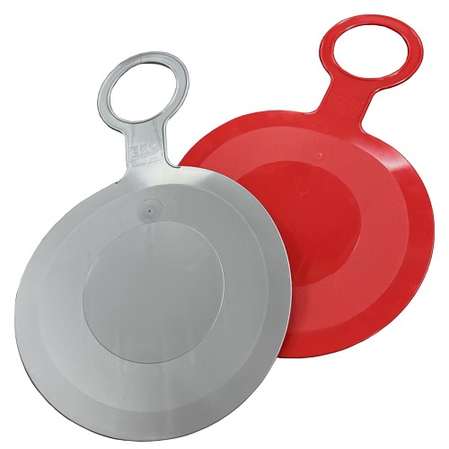 Slide sheet Rondo plate slide red and silver set of 2